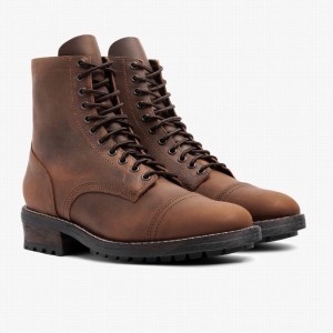 Thursday Boots Logger Fűzős Csizma Férfi Csokoládé | KTC3454LV