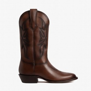 Thursday Boots Maverick Western Csizma Férfi Brandy | JHE1171WW