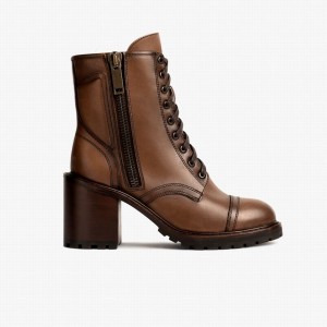 Thursday Boots Rebel Fűzős Csizma Női Barna | IKW2821RP