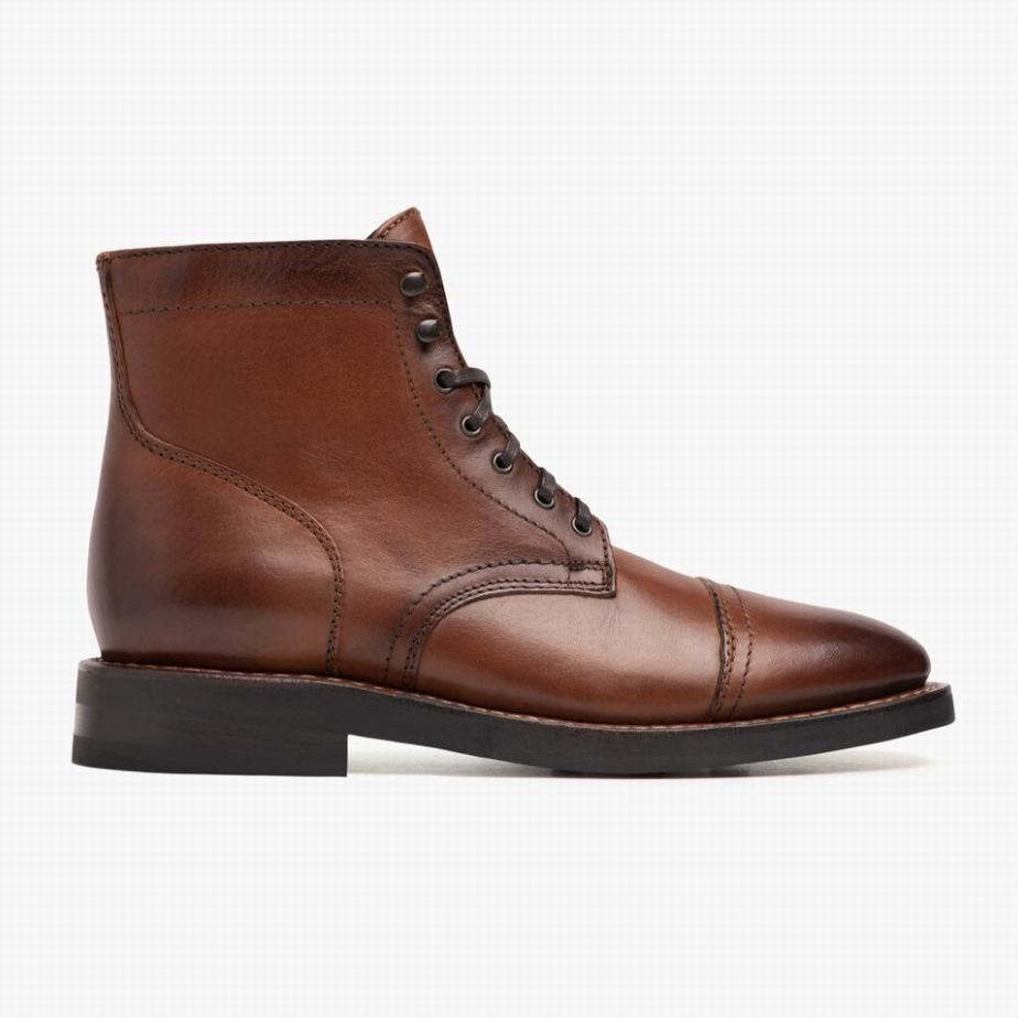 Thursday Boots Captain Fűzős Csizma Férfi Brandy | VCF4514DP