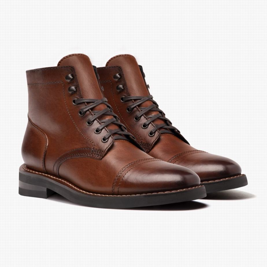 Thursday Boots Captain Fűzős Csizma Férfi Brandy | VCF4514DP