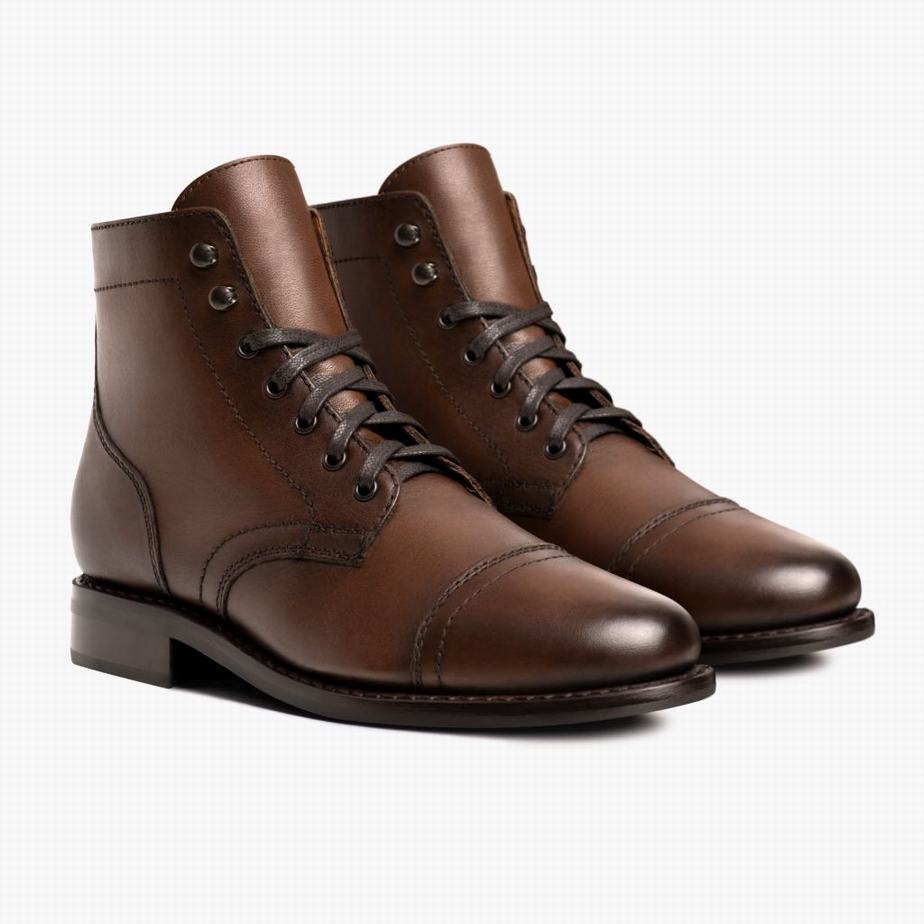 Thursday Boots Captain Fűzős Csizma Női Walnut | NSV9889DI