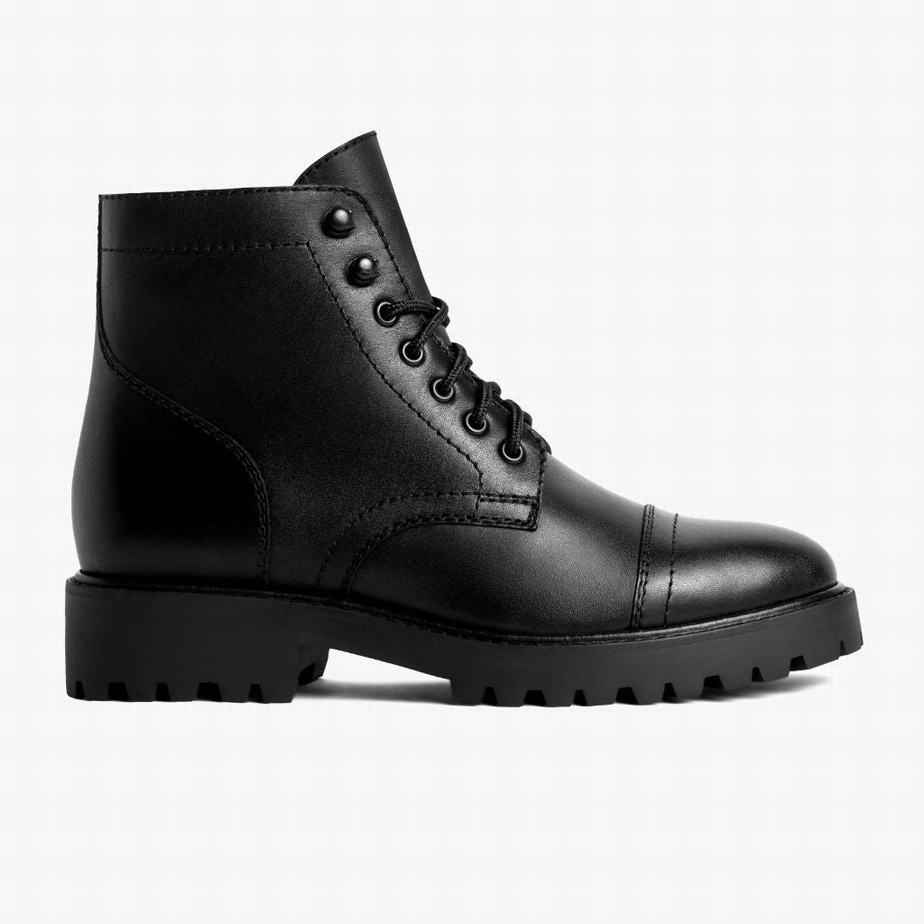 Thursday Boots Captain StormKing® Fűzős Csizma Női Fekete | VFO1711VZ