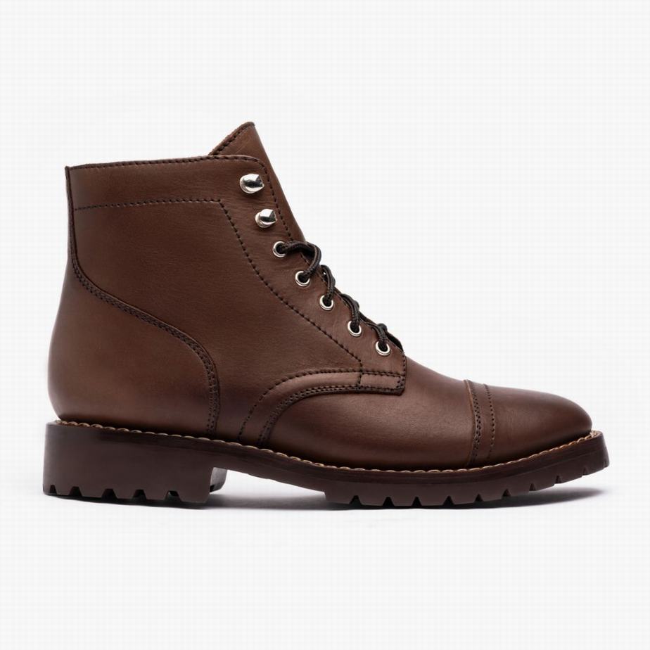 Thursday Boots Captain StormKing® Fűzős Csizma Férfi Csokoládé | EOG1191GU