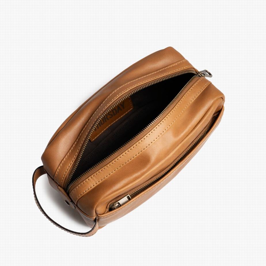 Thursday Boots Dopp Kit Toaletttáskák Férfi Toffee | YHY5770FL