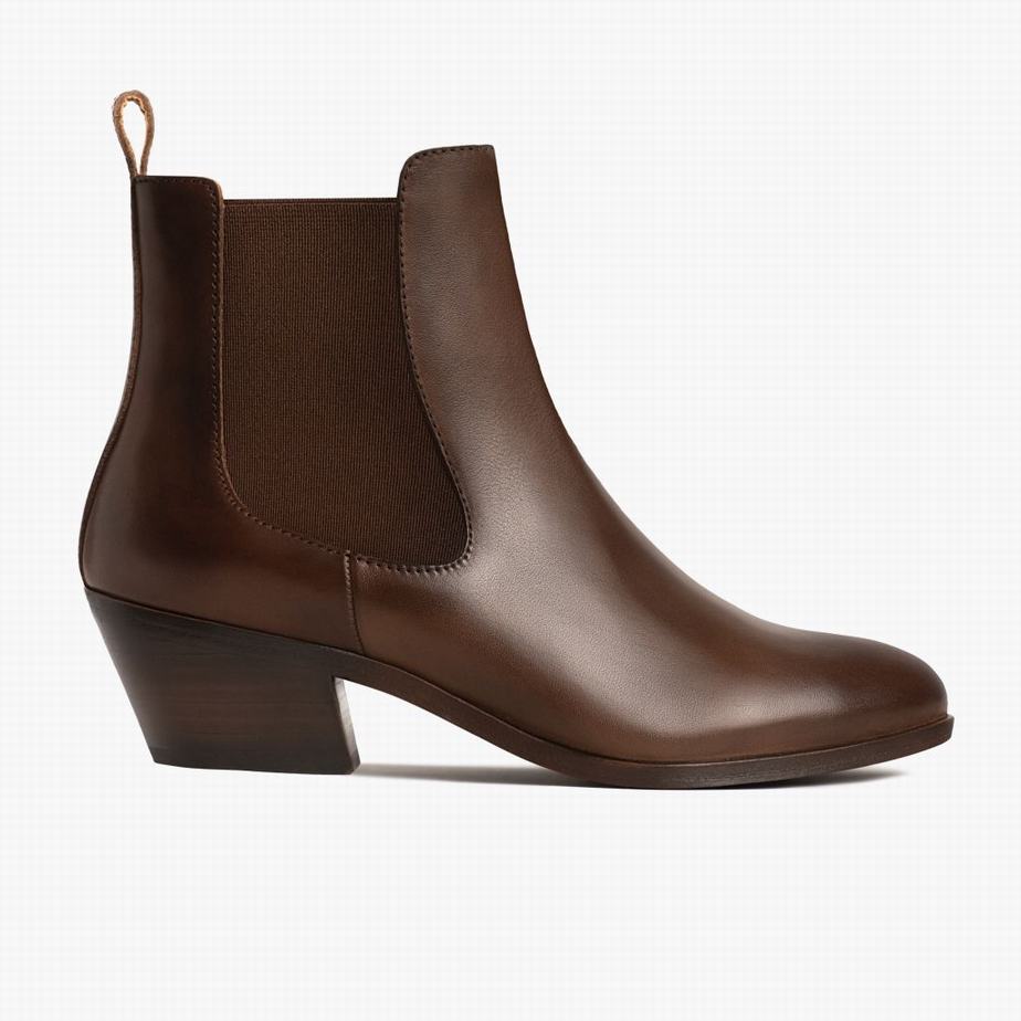 Thursday Boots Duchess Bootie Chelsea Csizma Női Kávé | AIQ8091WH