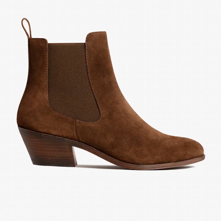 Thursday Boots Duchess Bootie Chelsea Csizma Női Csokoládé | JLT869ZI