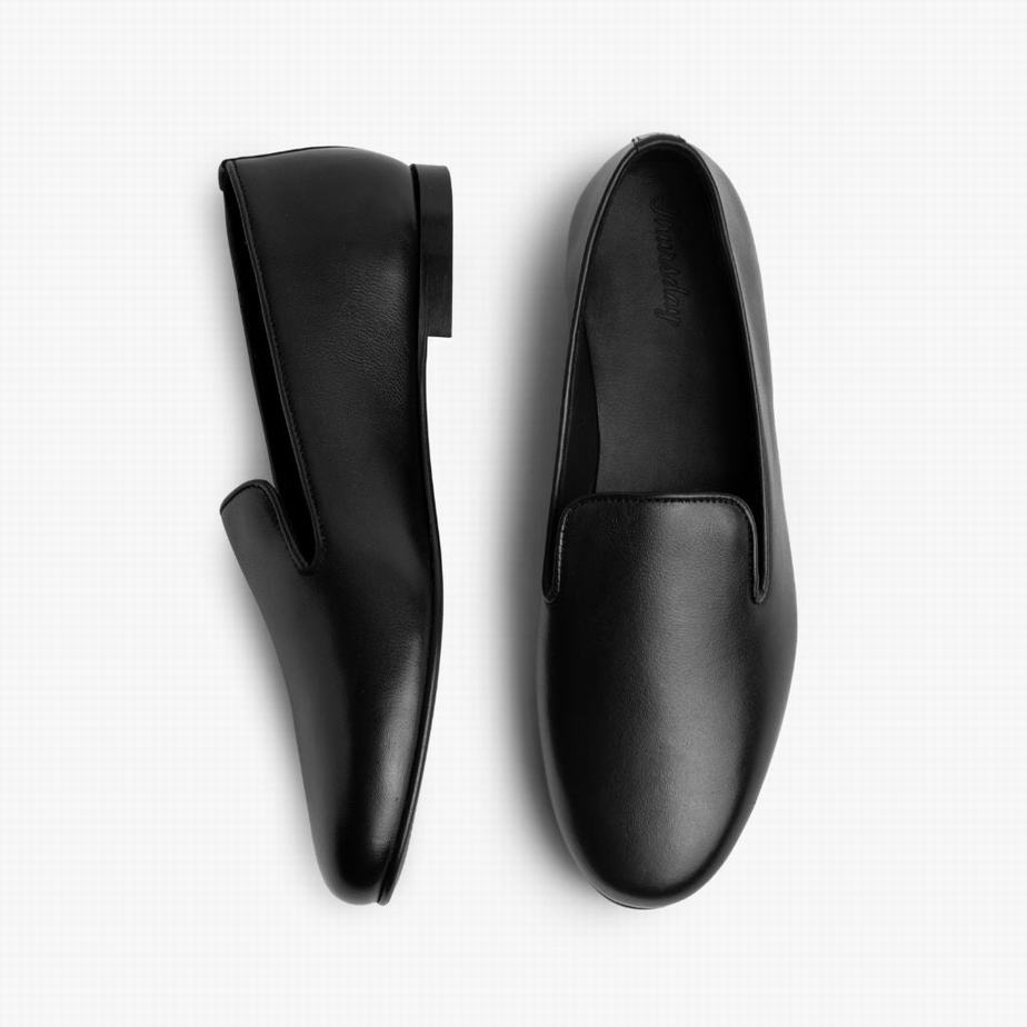 Thursday Boots Eden Loafers Női Fekete | KAX6046TJ