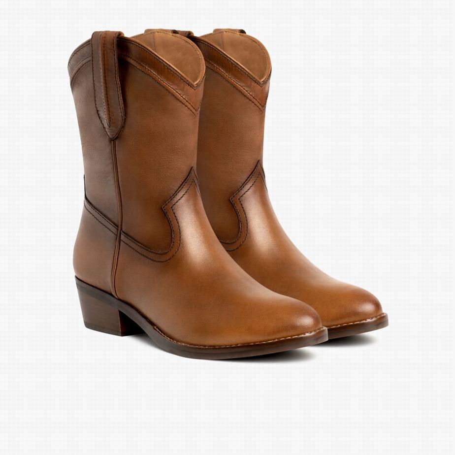 Thursday Boots Liberty Western Csizma Női Barna | KHN6426IZ