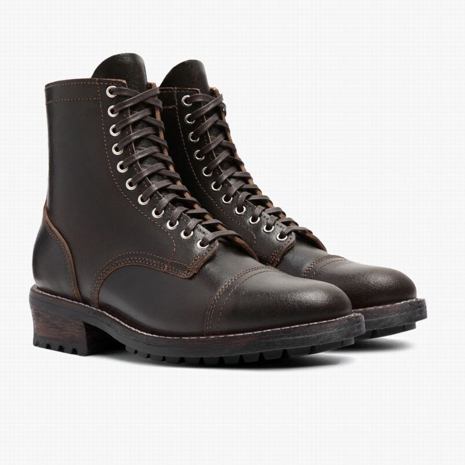 Thursday Boots Logger Fűzős Csizma Férfi Kávé | TJN3474FI