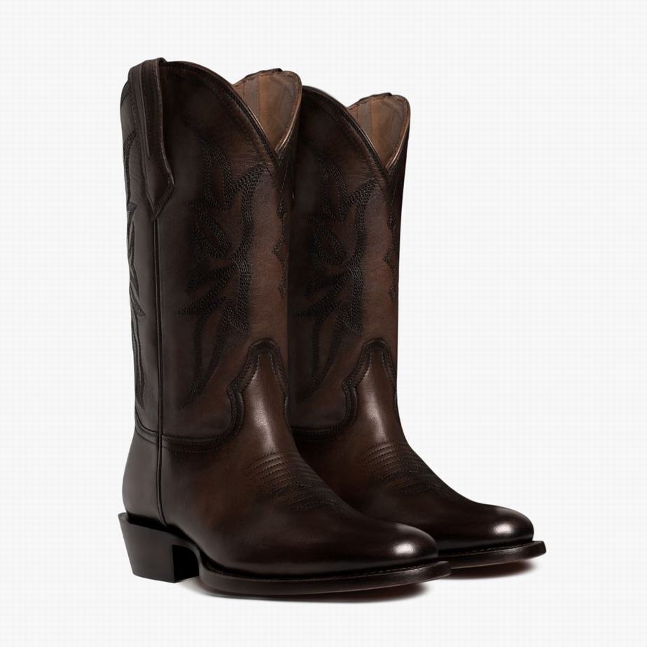 Thursday Boots Maverick Western Csizma Férfi Kávé | BYW7691AL