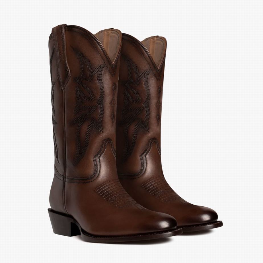 Thursday Boots Maverick Western Csizma Férfi Brandy | JHE1171WW