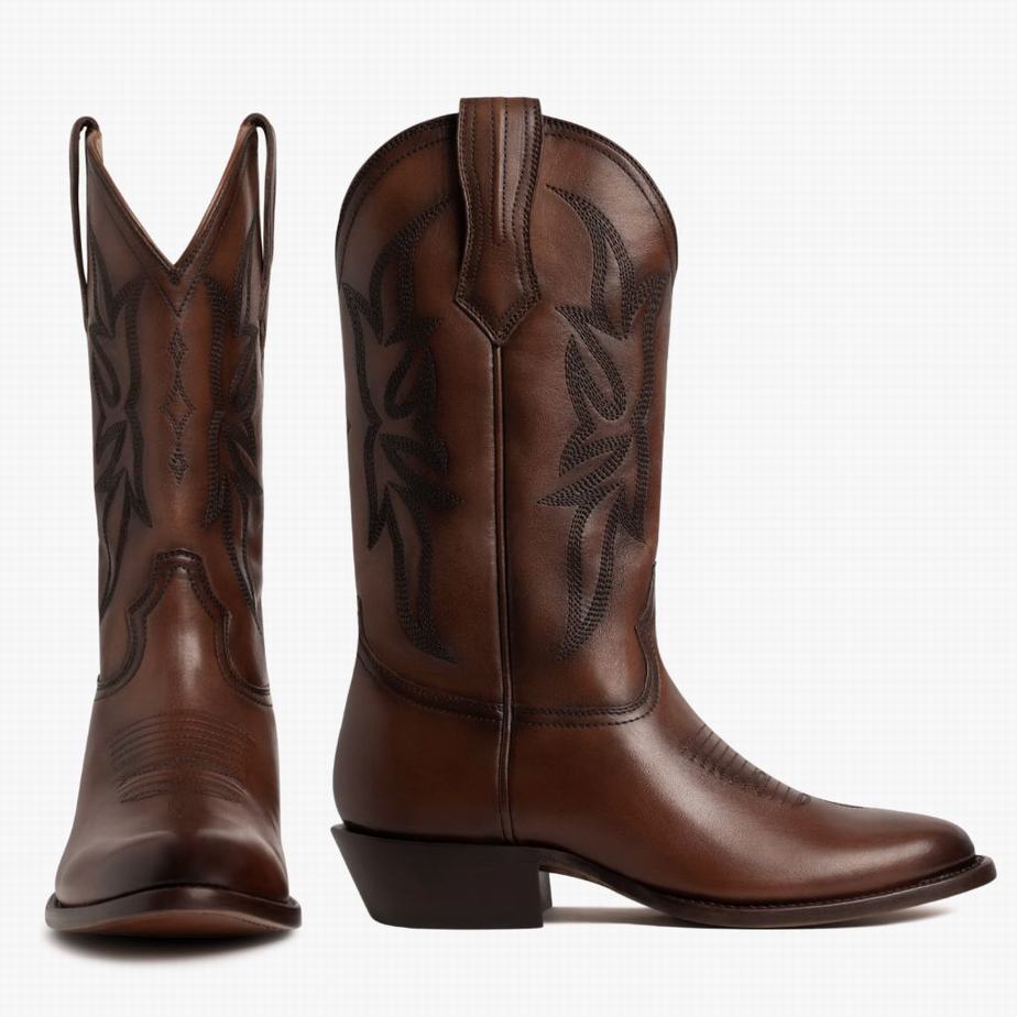 Thursday Boots Maverick Western Csizma Férfi Brandy | JHE1171WW