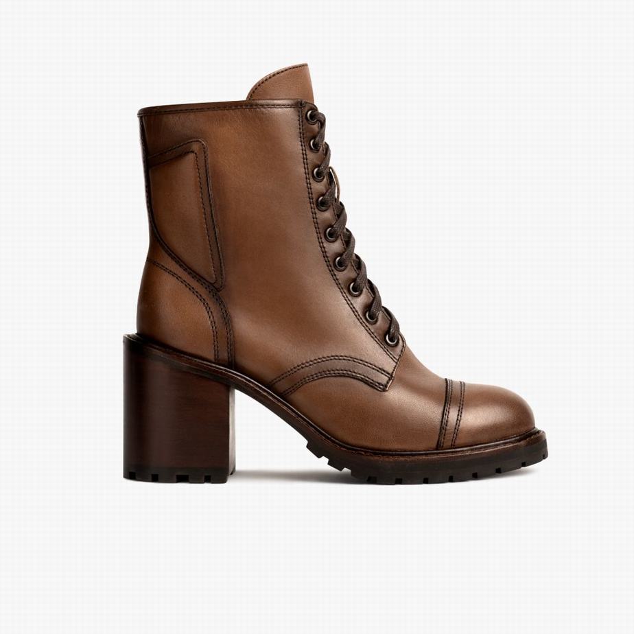 Thursday Boots Rebel Fűzős Csizma Női Barna | IKW2821RP