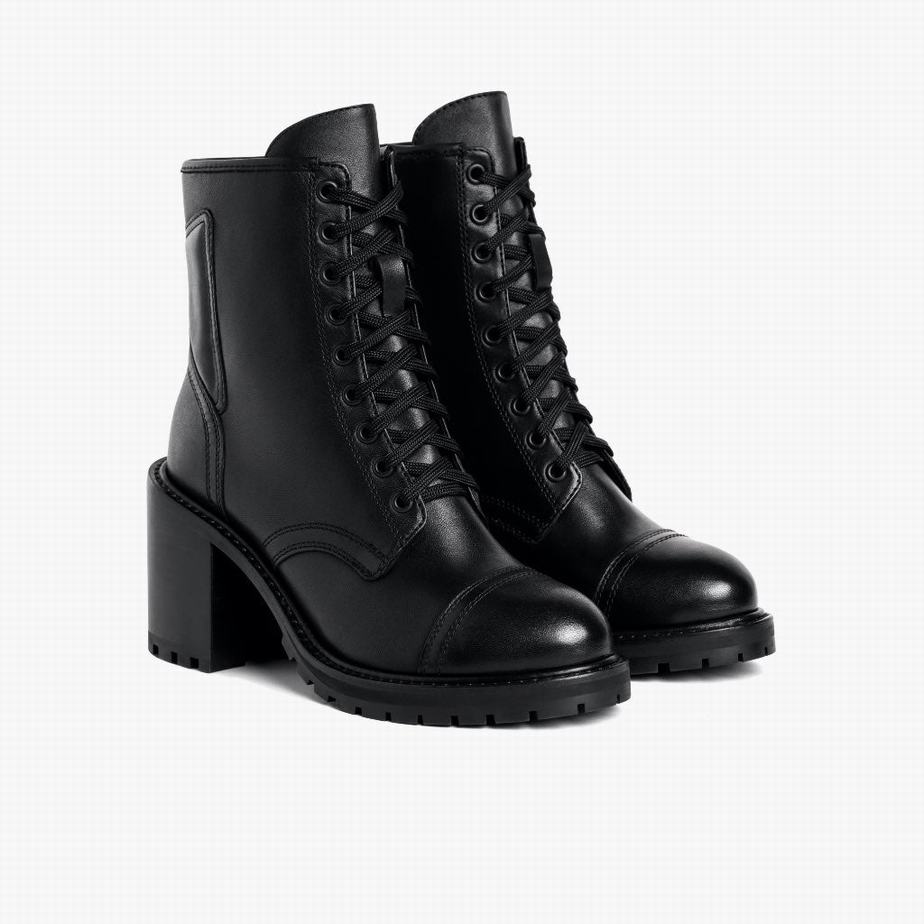 Thursday Boots Rebel Fűzős Csizma Női Fekete | WXG5924QC