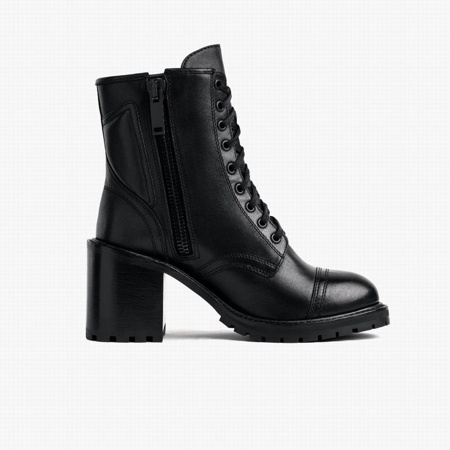 Thursday Boots Rebel Fűzős Csizma Női Fekete | WXG5924QC