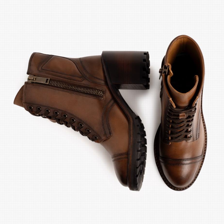 Thursday Boots Rebel Fűzős Csizma Női Walnut | CJB8139EI