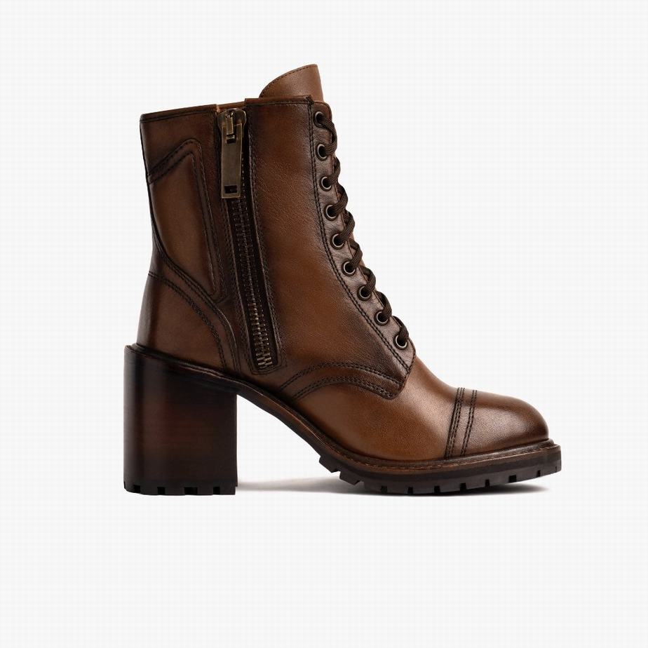 Thursday Boots Rebel Fűzős Csizma Női Walnut | CJB8139EI