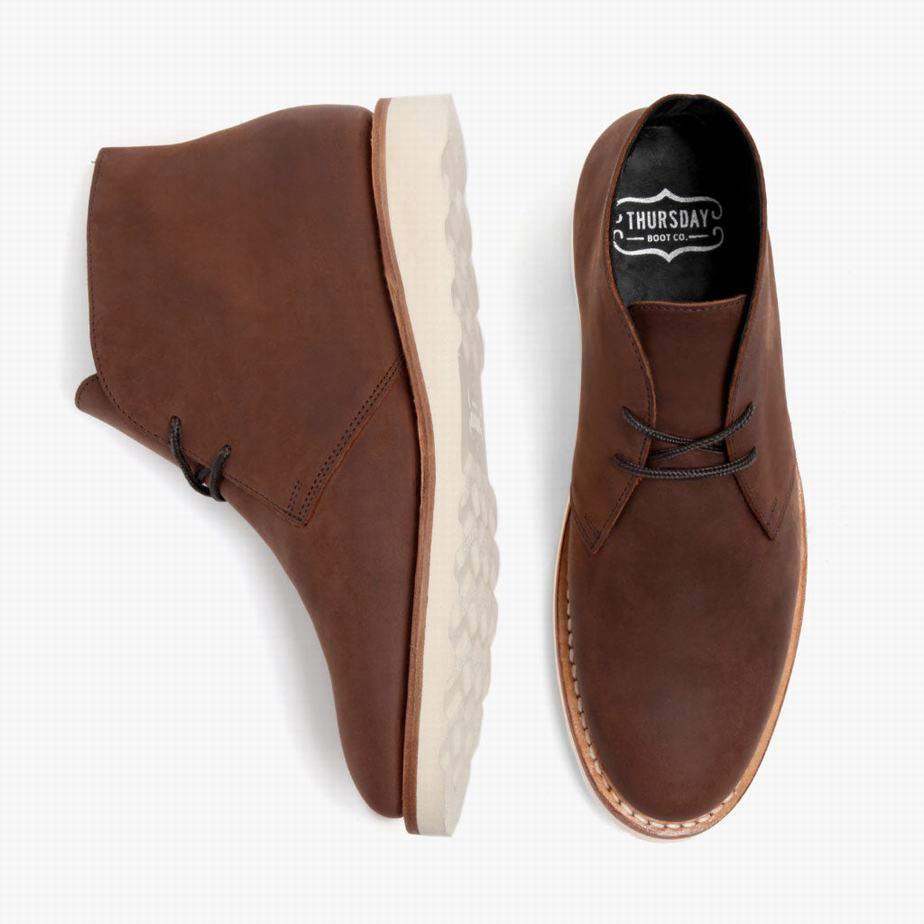 Thursday Boots Scout Chukka Bakancs Férfi Csokoládé | KZO8320GZ