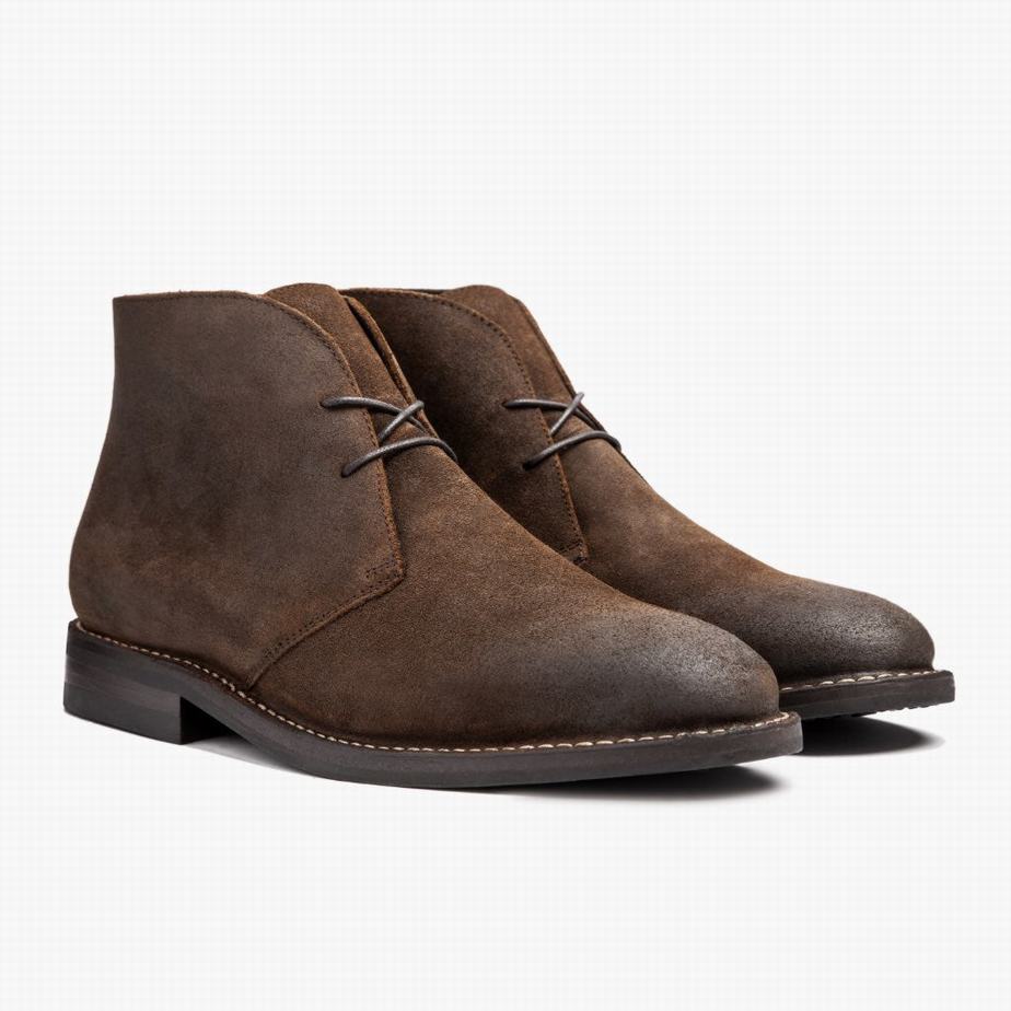 Thursday Boots Scout Chukka Bakancs Férfi Csokoládé | KZO8320GZ