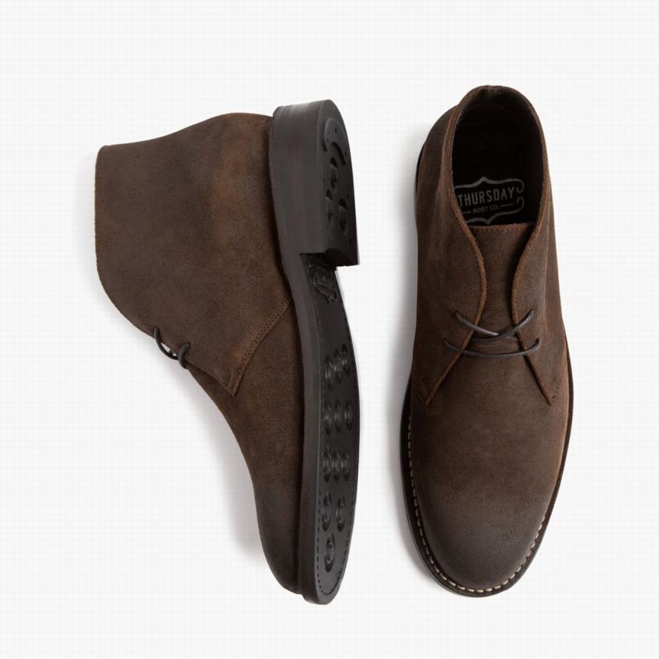 Thursday Boots Scout Chukka Bakancs Férfi Mocha | JPX986PO