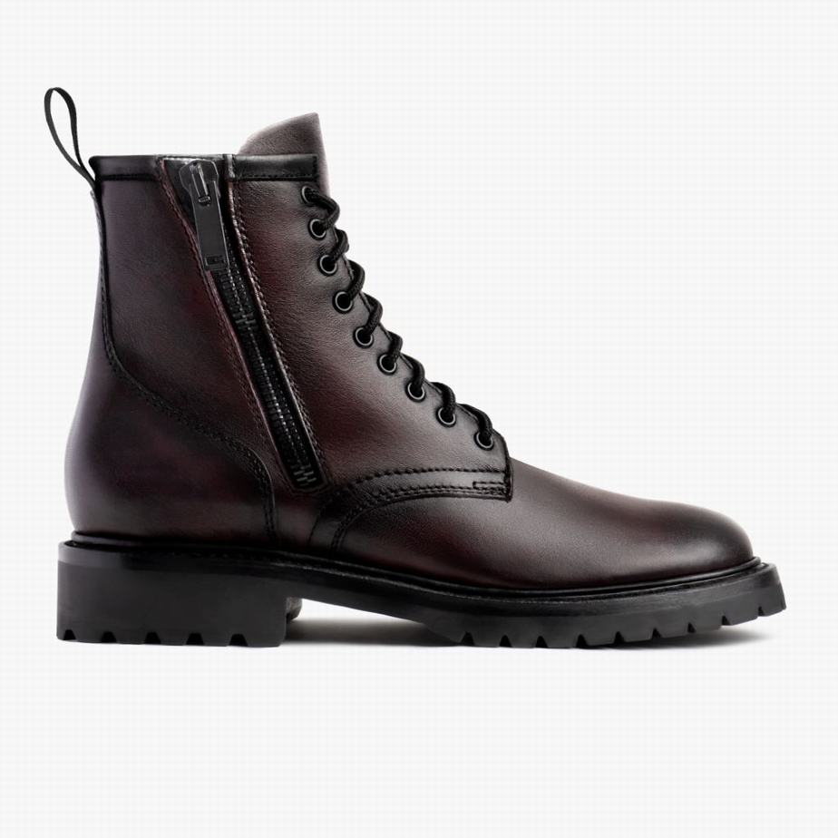 Thursday Boots Stomper Fűzős Csizma Férfi Fekete Rózsaszín | NVO7337XG