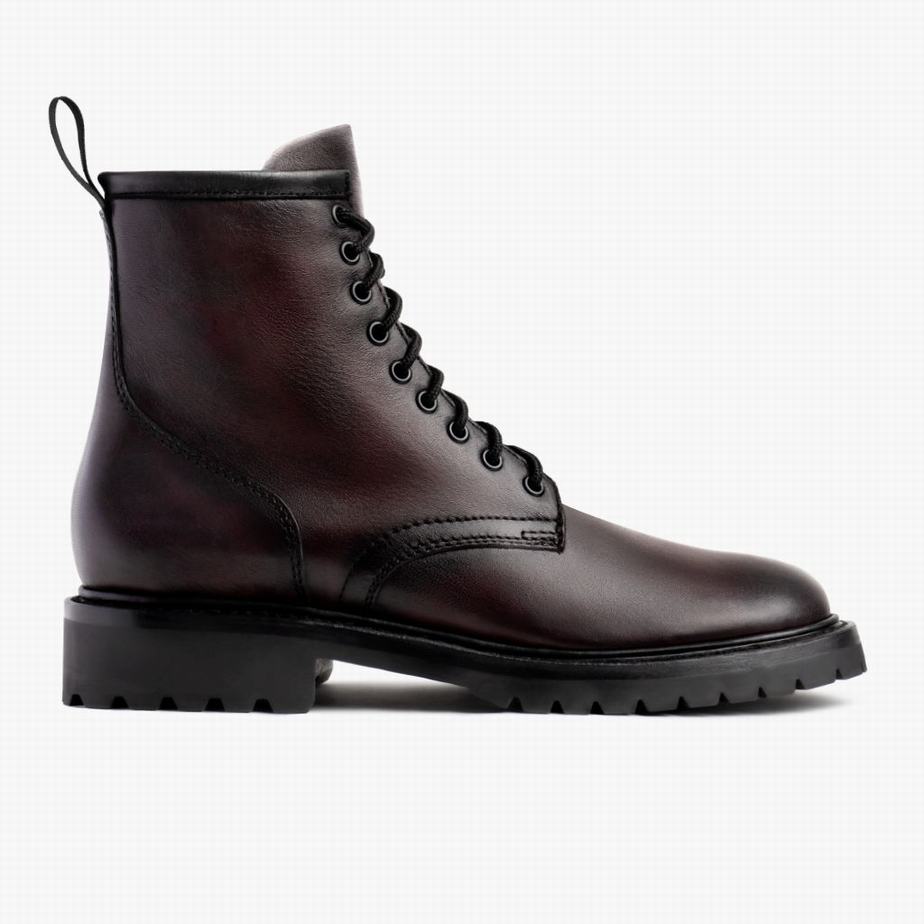 Thursday Boots Stomper Fűzős Csizma Férfi Fekete Rózsaszín | NVO7337XG